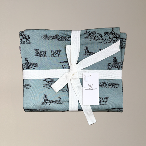Prairie Cowboy Swaddle Blanket