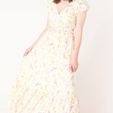 Joy Bubble Sleeve Maxi Dress