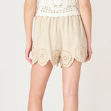 Breeze Eyelet Pull On Shorts
