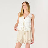 Breeze Eyelet Pull On Shorts