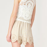Breeze Eyelet Pull On Shorts
