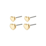 Afrodite 2-in-1 Heart Earrings