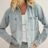 All Day Cropped Denim Jacket