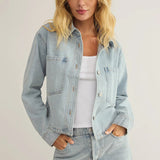 All Day Cropped Denim Jacket