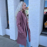 Gabby Hooded Boucle Coatigan