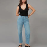 Baker High Rise Crossover Jeans