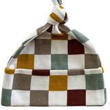 Checkerboard Organic Beanie