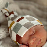 Checkerboard Organic Beanie