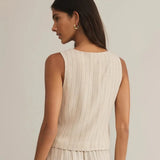 Belfort Pinstripe Linen Vest