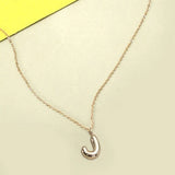 Balloon Bubble Initial Necklace
