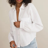 Campo Button Up Gauze Top