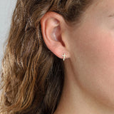 Clara Crystal Cross Earrings