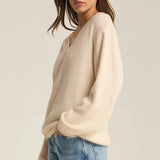 Off The Clock Cozy V-Neck Sweatshirt