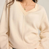 Off The Clock Cozy V-Neck Sweatshirt