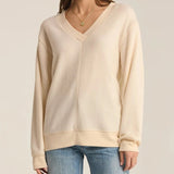 Off The Clock Cozy V-Neck Sweatshirt