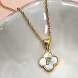 Clover Initial Necklace
