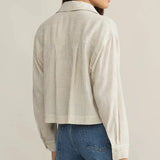 Del Mar Cotton Gauze Striped Shirt