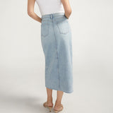 Front Slit Midi Skirt