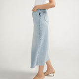Front Slit Midi Skirt