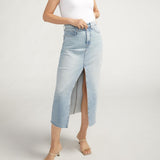 Front Slit Midi Skirt