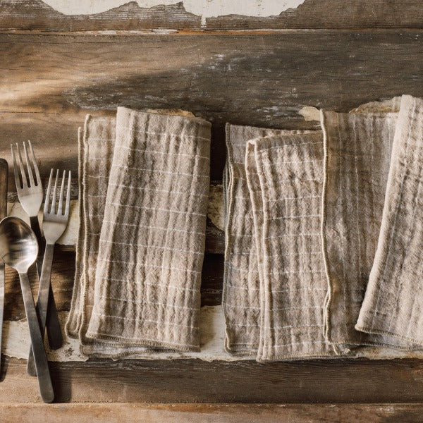 Double Weave Napkins Set/4