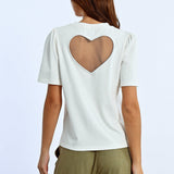 Sheer Heart Knitted Tee
