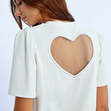 Sheer Heart Knitted Tee