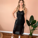 Emmeline Sequin Slip Dress