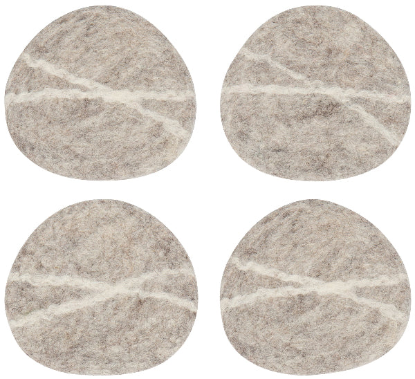 Striato Felt Coaster Set/4