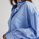 Happy Hour Solid Poplin Top