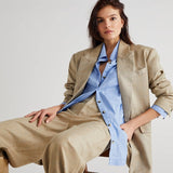 Happy Hour Solid Poplin Top