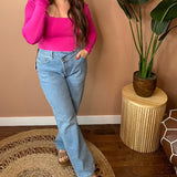 Baker High Rise Crossover Jeans