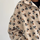 Brunette The Label Floral Sherpa Jacket