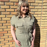 Opal Gauze Shirt Dress