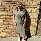 Opal Gauze Shirt Dress