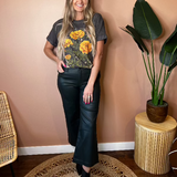 Meg Coated High Rise Wide Leg