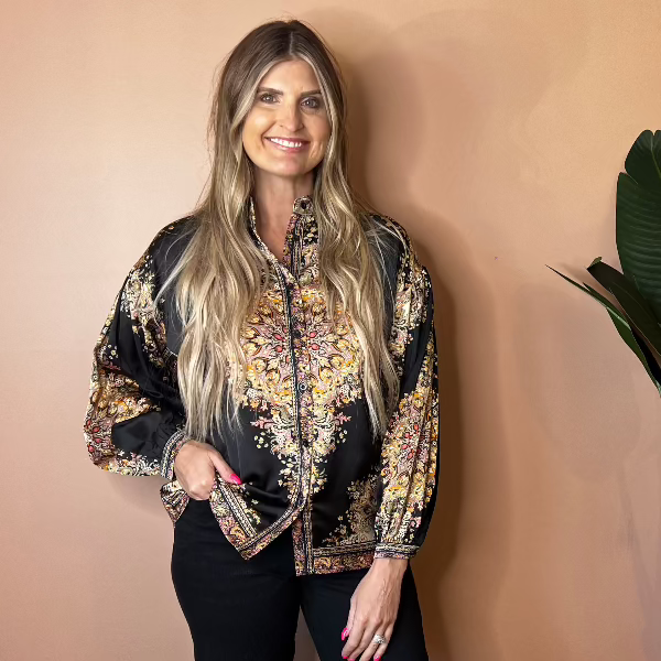 Indie Print Blouse