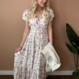 Joy Bubble Sleeve Maxi Dress