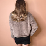 Adelyn Faux Fur Embellished Jacket