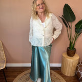 Davina Satin Maxi Skirt