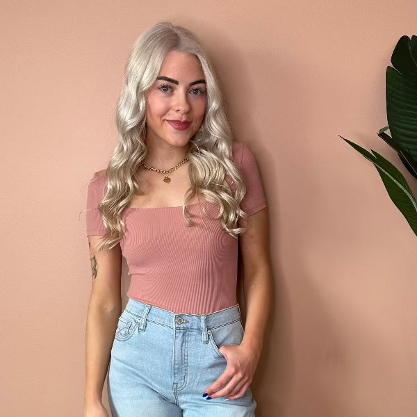 Stacy Rib Short Sleeve Bodysuit