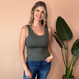 Tanith Double U Neck Tank