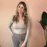 Sanna LS Sweetheart Neck Top