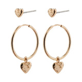 Jayla Heart Earring Set