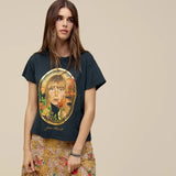 Joni Mitchell Painting With Flowers Solo Tee