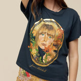 Joni Mitchell Painting With Flowers Solo Tee
