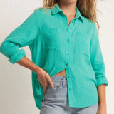 Kaili Gauze Button Up