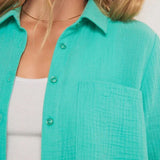 Kaili Gauze Button Up