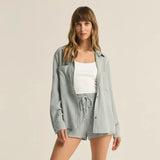 Kaili Gauze Button Up
