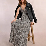 Lexy Long Leopard Dress